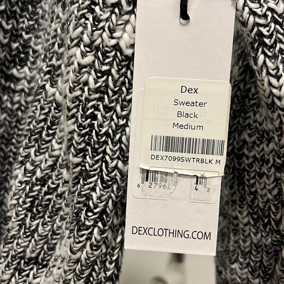 NWT Dex grey criss cross back sweater - Picture 2 of 4
